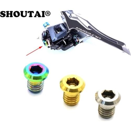 Bike TC4 Titanium Alloy Front Rear Derailleur Wire Fixing Bolt For R8000 Road Variable Speed Screw Bicycle Parts