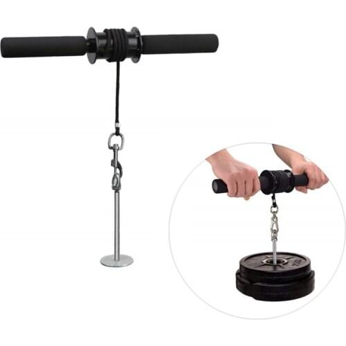 Wrist Roller Exerciser Trainer Forearm Strength Exerciser Roller Forearm Weights Grip Workout for Fitness