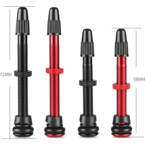 1 pcs 58mm 72mm MTB Road Bike Tubeless Presta Valves for Bicycle No Tubes Valve