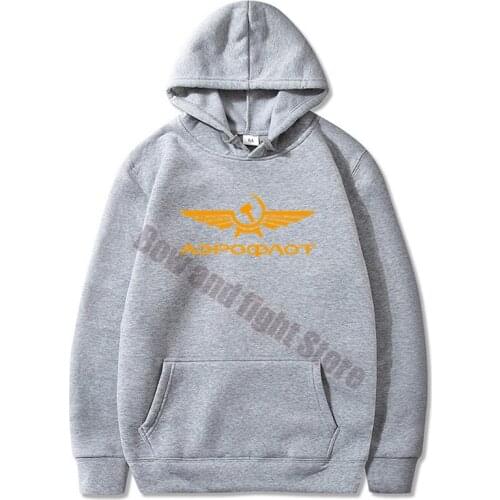 2020 Mens Boutique Hoodies Aeroflot CCCP Civil Aviation Print USSR RUSSIA AIRFORCE RUSSIAN Quality Women Sweatshirt Hoody Tops