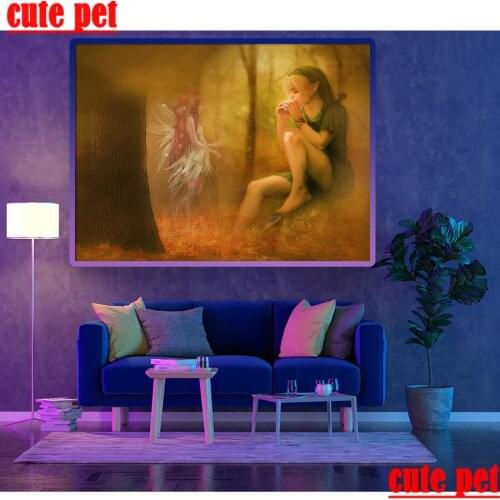 Diamond Painting 5d Elves and girls Diy Diamond Embroidery Cross Stitch Needlework Full Diamond Mosaic home decoration diamond