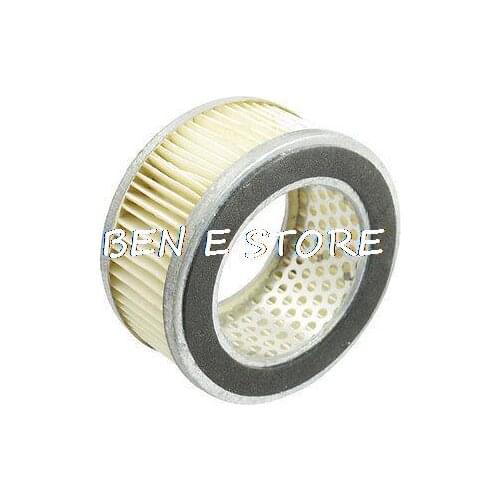 Car Truck Compressor White Pleated Paper Air Filter Round 94mm x 55mm