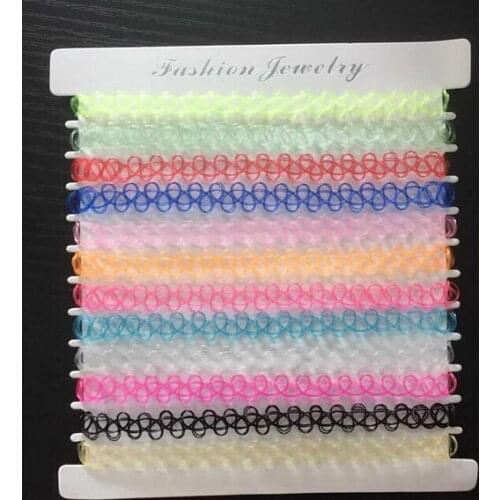 Colorful Bling Chokers Tattoo China