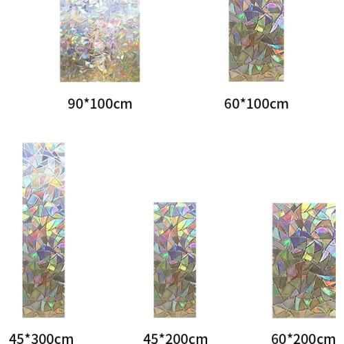 Decorative 3D Static Privacy Window Glass Screen Film Sticker Home DIY