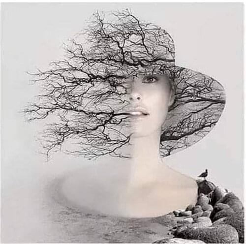 GATYZTORY 60x75cm Diy Frame Painting By Numbers Abstract Woman Figure Paint By Numbers Handpainted Diy Gift Home Wall Decor