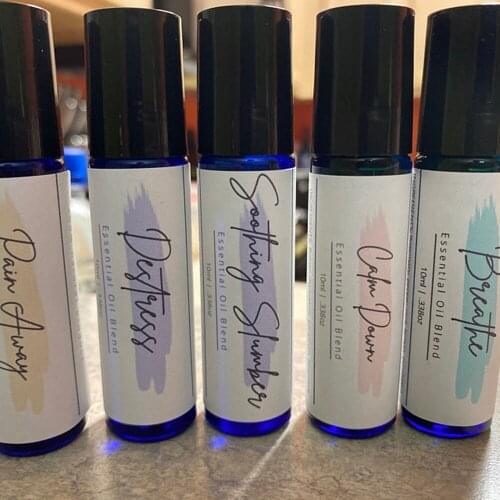 Customize Essentail Oil Labels Roller bottle DIY Label Custom Oil Label Template Product Label 10ml Product Label Design 2''x2