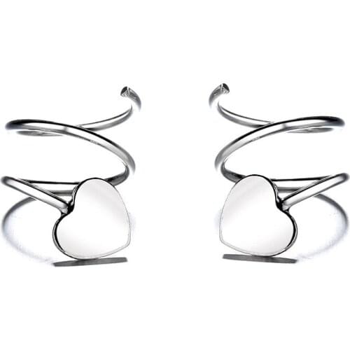 Korean Exquisite Personality Heart Shape Earrings for Women Girls Jewelry oorbellen pendientes