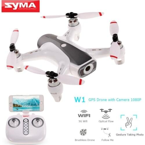 Syma W1 Drone Gps 5g Wifi Fpv With 1080p Hd Adjustable Camera Following Me Mode Gestures Rc Quadcopter Vs F11 Sg906 Dron