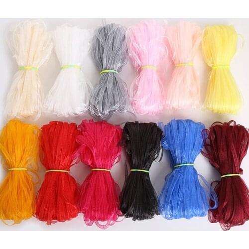 6mm Width 18meters Organza Ribbon gift wrapping Christmas Wrist Corsage Band ribbons Party Home Wedding Decoration DIY Material