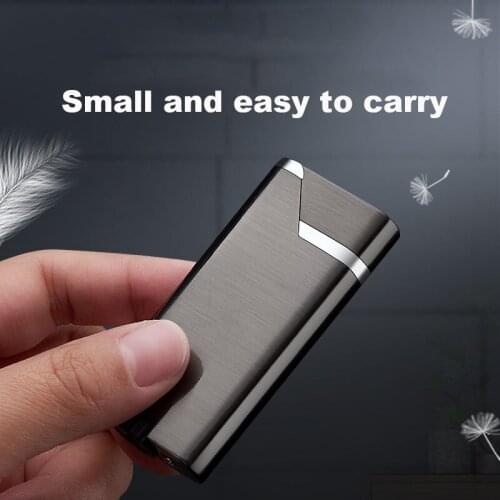 Metal Windproof Gas Spray Gun Butane Torch Ultra-thin Portable smoking Torch Gadgets For Men Lighter