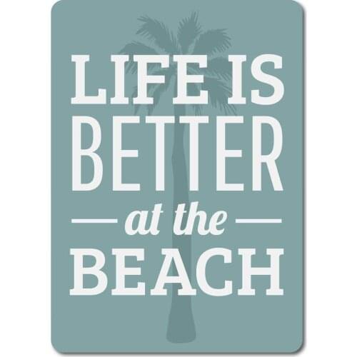 Letrero de Metal Vintage para decoración de pared, señal de lata para la vida en la playa, el hogar, Bar, cocina, restaurante