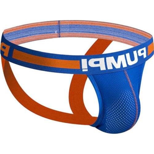 Sexy String Bikini Men Thong Gay Underwear Jockstrap Men Panties Cotton Mesh Mens Thongs Cueca Tanga Low Waist Jock Strap