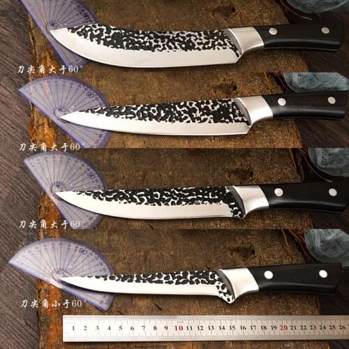 Forged Boning Knife Set Kitchen Knife High Carbon Steel Fish Meat Cooking Knife Chef Slicing Chopped Cleaver