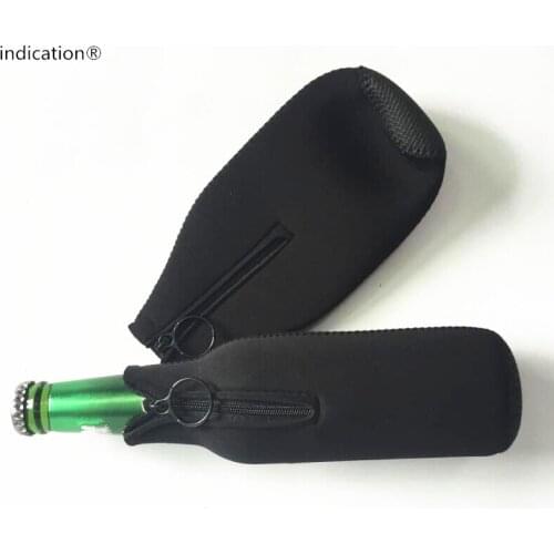 Neoprene Beer Bottle Cooler Beverage Sleeve Cooler Party FavourBlack 100 pcs/lot free shipping