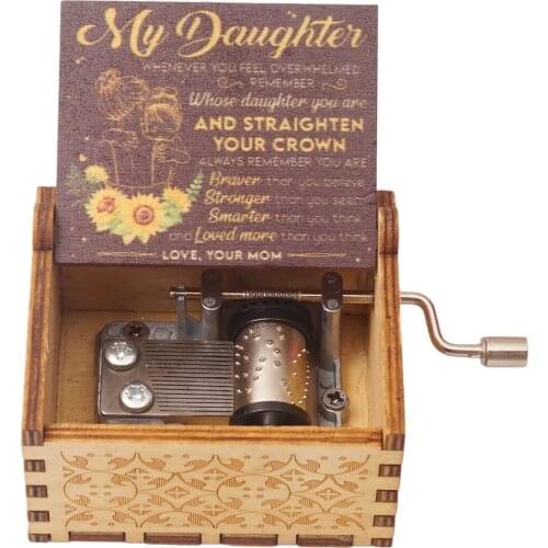 New handcranked music box, you are my sun theme song \Love Dad, Love Mom, Love Daughter, Love Wife\ Christmas Gift Birthday Gift