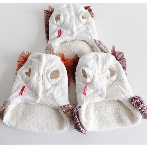 Cat Dress Winter Doggie Puppy Small Dog Clothing Pet Coat Outfit Garment Chihuahua Yorkshire Maltese Pomeranian Clothes Costume