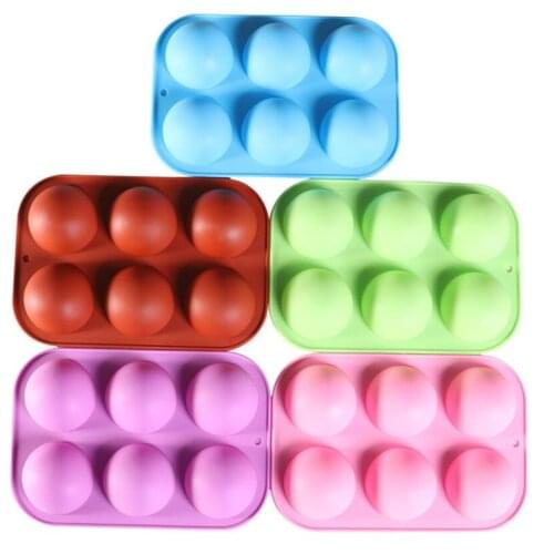 Half Ball Sphere Silicone Soap Molds Bakeware Pan Cake Decorating Tools Pudding Jelly Chocolate Fondant Mould Biscuit Tool