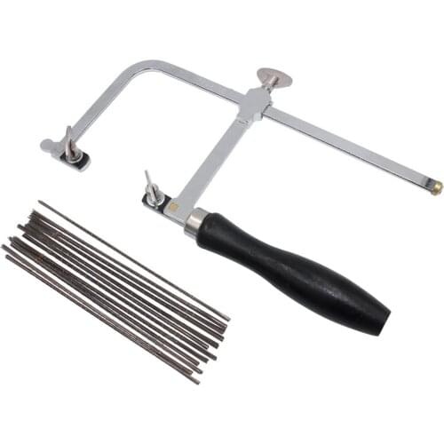 Adjustable Handheld Jewelers Sawing Frame Kit with 144Blades Assorted Cutting Blading