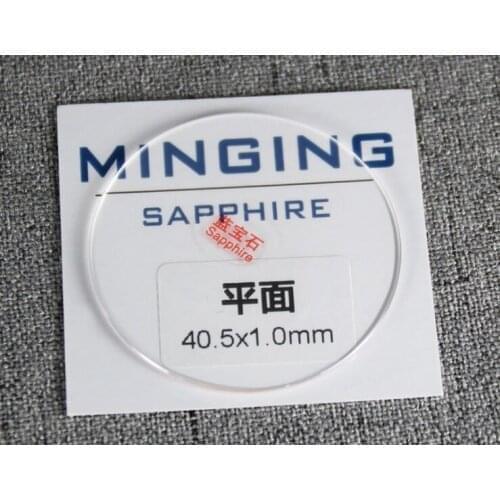 1.2mm Thick Flat Sapphire Crystal for Watch Replacement 39~42mm Size