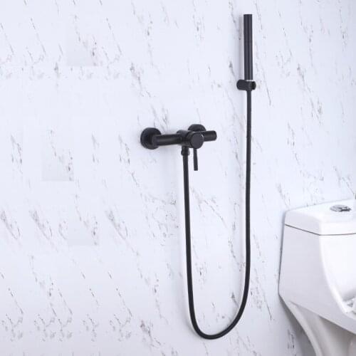 Strong brass Two mode spray shower head with 150mm Interval distance bathroom shower faucet Hot and cold water faucet mixer Tap