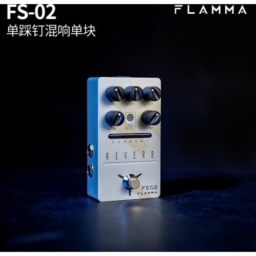 FLAMMA FS02 Stereo Reverb Effects Pedal Multi Reverb Pedal with Trail On Function