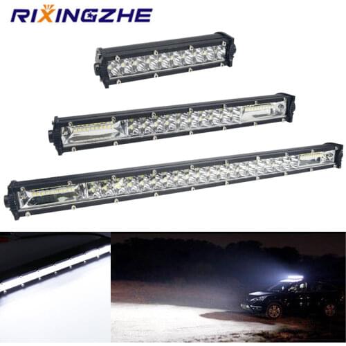 RXZ LED light bar4800/9500//14400LM 7" 13" 20" inch 60W 120W 180W Combo spot led Work light bar for Tractor Boat 4WD Work light