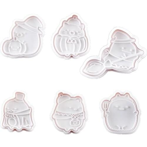 Halloween Gost Decorating Flowers gift stainless steel Cute Cutting Biscuit Mould Cake Fruit sugar mold baking tools