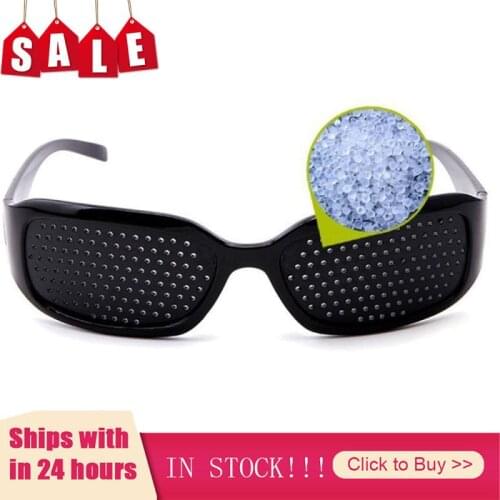 Black Eyesight Improvement Care Exercise Eyewear Glasses Training Cycling Eyewear Pin Small Hole Sunglass Camping Eyeglasses