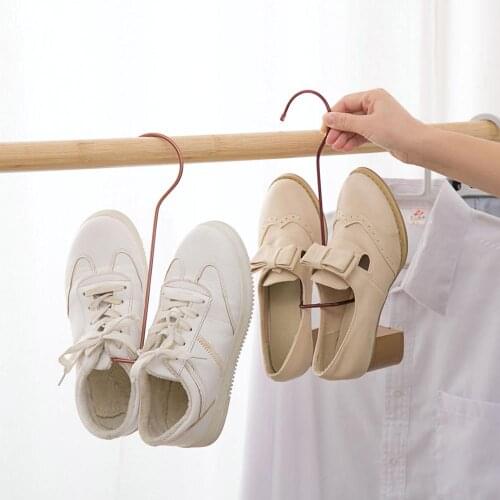 Wind-proof Shoes Hanging Hook Multi-function Shelf Shoe Hanger Balcony Shoe Drying Rack Stand Home Storage Holder Racks