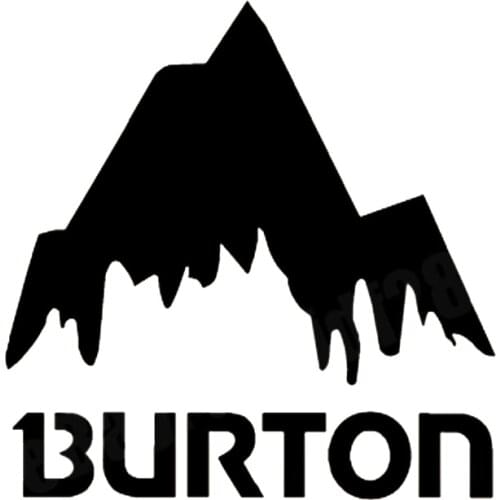 High Quality Burton Mountain Ski Snowboard Vinyl Funny Car Window Bumper Novelty JDM Drift Vinyl Sticker Decal 16cm*16cm