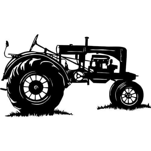 Waterproof creative vinyl Cool Farm Equipment Tractor Car Motorcycle wallpaper art mural sticker of home decoration 18*15CM