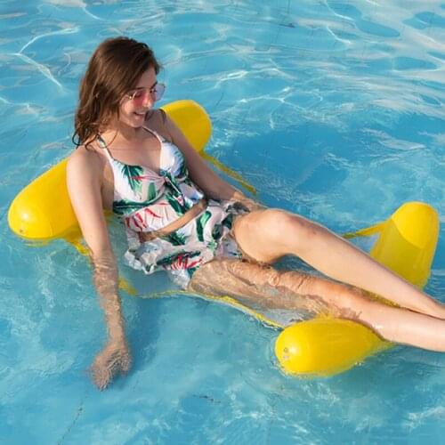 Water hammock recliner inflatable floating Swimming Mattress sea swimming ring Pool Party Toy lounge bed for swimming