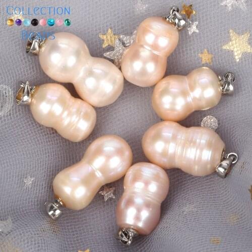 1 pair Natural Freshwater Gourd Pearl Pandent High Quality Irregular for Jewelry Making DIY Charms Necklace Bracelet Earring
