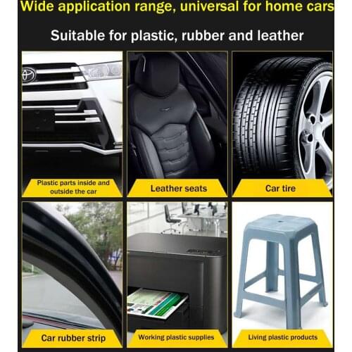 120ML Car Cleaning Agent Plastic Parts Wax Automotive Interior Maintenance Instrument Panel Retreading Leather Retreading Agent