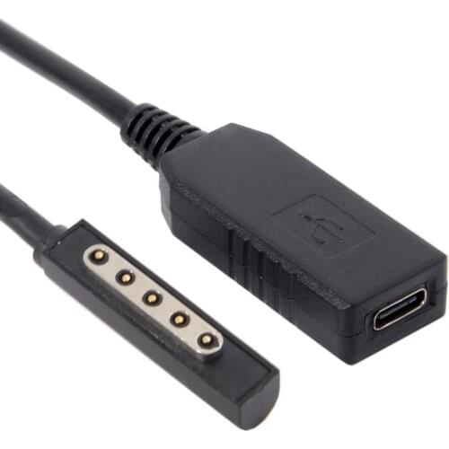 30CM 1FT USB 3.1 Type C USB-C Female DC 12V to Surface Pro1 Pro2 PD Emulator Trigger Charging Charge Cable Adapter