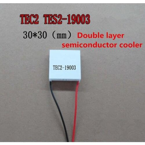 5PCS Double semiconductor refrigeration TES2-19003 12V3A 30*30MM large temperature difference 80C industry refrigeration Cooler