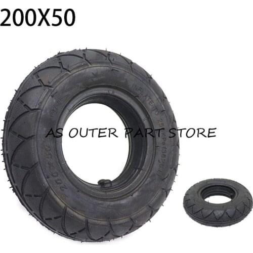 8 Inch 200x50 tire include solid/foam filled and tube and tyre include For Electic Scooter Motorcycle ATV Moped Parts