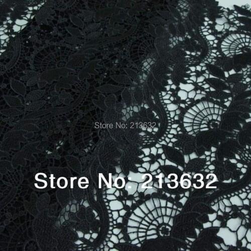 D po29 Brand high-grade water soluble embroidered cloth Full computer embroidery lace fabrics factory order embroidery lace