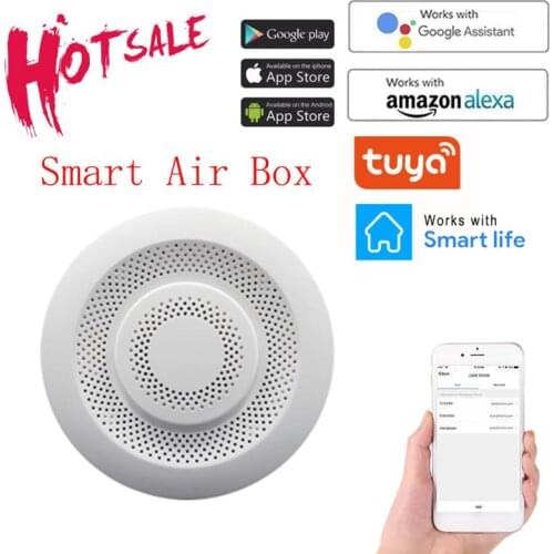 Wifi Zigbee Tuya Smart Carbon Dioxide Detector CO2 Gas Sensor Formaldehyde VOC Temperature Humidity Sensor APP Control Air Box
