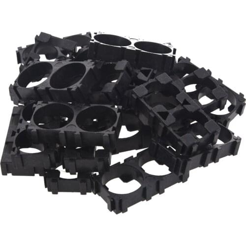 20x 18650 Lithium Battery Double Holder Bracket for DIY Cell Pack Black