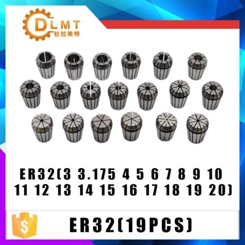 ER32 19PCs clamp set 3mm to 20mm Range for milling CNC engraving machine tool motor axis