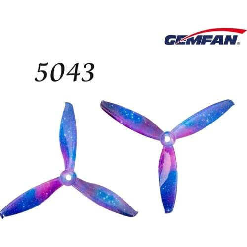 Gemfan 5043 5inch Tri-Blade Propeller Starry Sky Star Prop Compatible Xing Camo 2207 Brushless Motor For FPV Drone