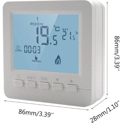 Gas Boiler Heating Temperature Controller Programmable Thermostat Wall Mounted
