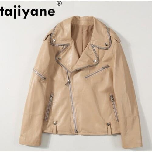 Spring Coat Autumn Female Real Leather Jacket Genuine Leather Jacket Women Genuine Leather Woman Motorcycle Jackets Korean PY14