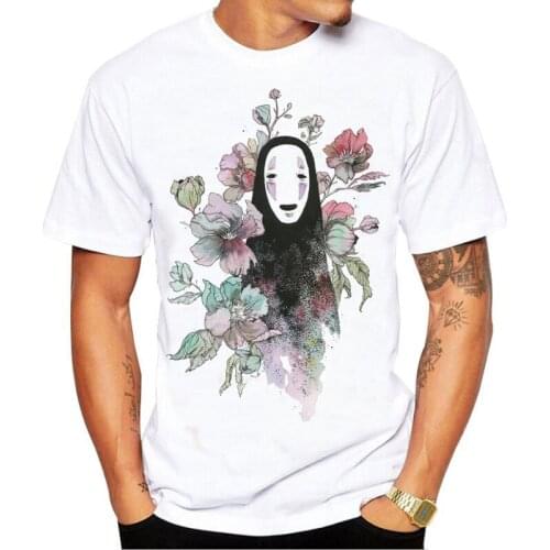 2021 Hot Anime Totoro Spirit Away T Shirt Men Kawaii Summer Tops Graphic Tees men clothing