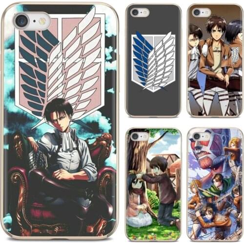 For Samsung Galaxy A10 A40 A50 A70 A3 A5 A7 A9 A8 A6 Plus 2018 2015 2016 2017 Anime Attack On Titan Eren Levi Soft Bag Case
