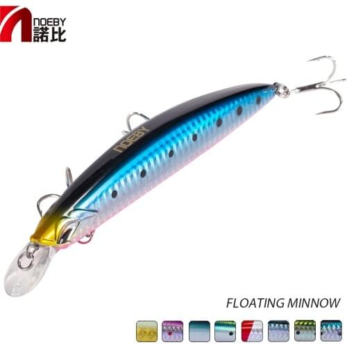 NOEBY 3D Eyes Floating Long Casting Artificial Baits 130mm 23g Spinning Sea Wobblers Fishing Lure NBL9498