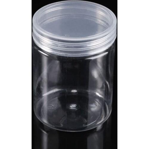 2021 New 150ml Round Clear PET Container Jar Pot Bottle For DIY Slime Clay Makeup Cosmetic Cream Nail Box Square With Lid