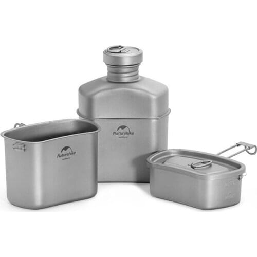 【New store 】 3 In 1 Outdoor Camping Kettle Set Folding Hanging Pot Picnic Set NH21CJ004 Naturehik