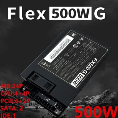 New Original PSU For FSP Fully Modular 80plus Silver FLEX ITX Small 1U K39 Silent 500W Power Supply FX500 G FSP500-50UG